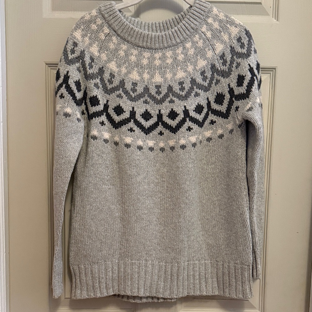 J. Crew Ivan Fair Isle Wool Blend Crewneck Sweater - Sz XS